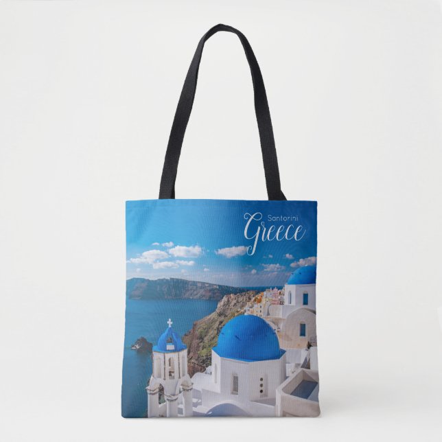 Sac Santorin Grèce Thème de Souvenir (Devant)