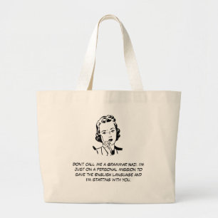 Sac sarcastique de nazi de grammaire
