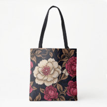 Sac shopping Camellia Dark Academia