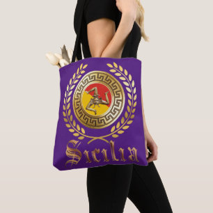 Sac Sicile et sac fourre-tout de cadeau de blason