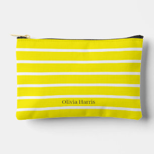 Sac Sunny Jaune & Blanc Stripe Voyage & Maquillage
