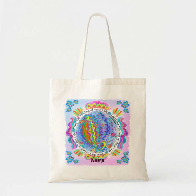 Sac Tote Confiance dans le Timing (Devant)