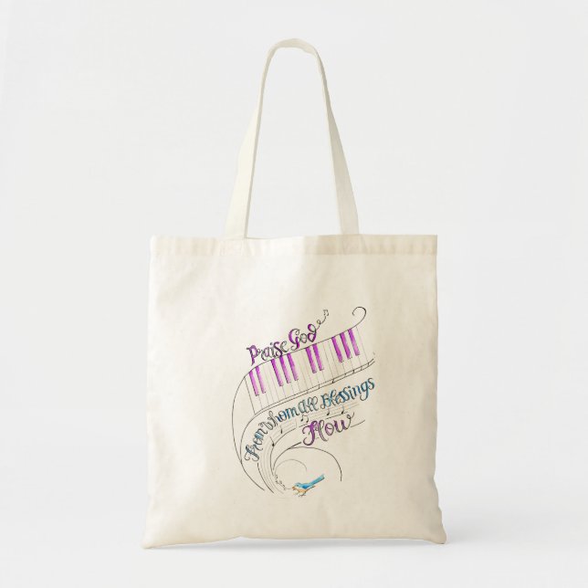 Sac Tote de musique de louange  (Devant)