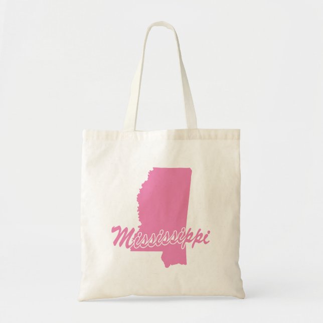 Sac Tote Forme de l'État du Mississippi (Devant)