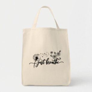 Sac Tote Just Breathe Citations Inspirantes Bon