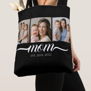 Sac Tote Photo Noir 3 Mom Established