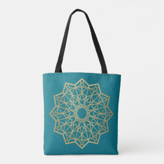 Sac Totem Géométrie Sacrée Turquoise