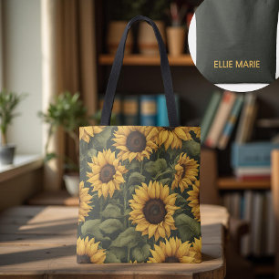 Sac Tournesol Personnalisé pour Enseignant, Étudia