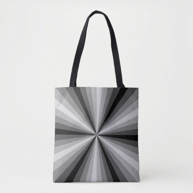 Sac tout-dessus noir illusion optique (Devant)