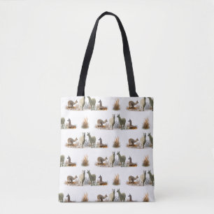 Sac tout imprimé Llama Meadow (choisir la couleur)