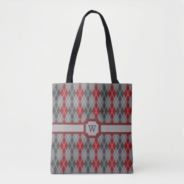 Sac tout-sur-impression Jacquard cendres et membre (Devant)