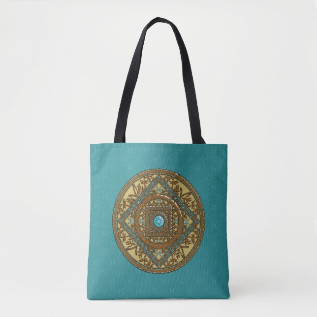 Sac Tout-Sur-Impression Mandala Pisces (Devant)
