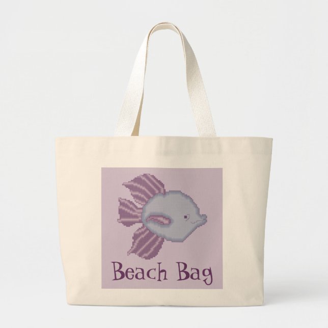 Sac tropical pourpre et violet de plage de (Devant)
