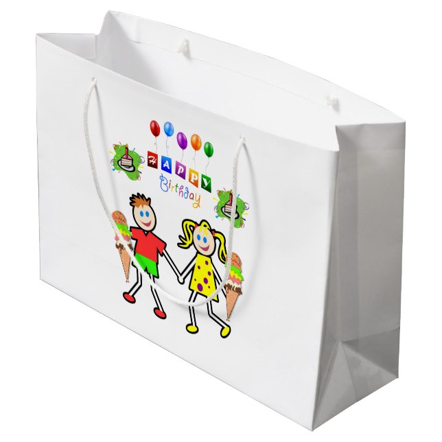 Sac Twin pour cadeau d'anniversaire (Dos Angle)