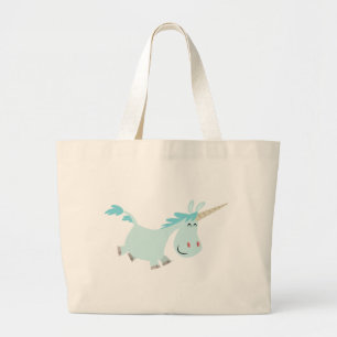 Sac Unicorne de carton bleu