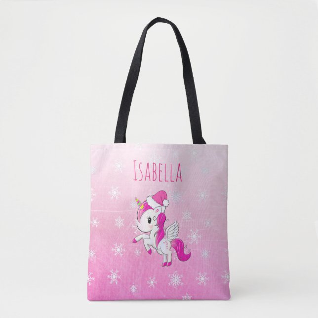 Sac Unicorne pour fille personnalisée (Devant)