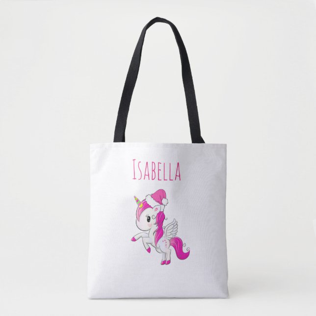 Sac Unicorne pour fille personnalisée (Devant)