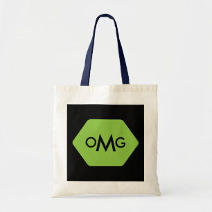 Sac vert bleu monogramme 3 lettres personnalisé