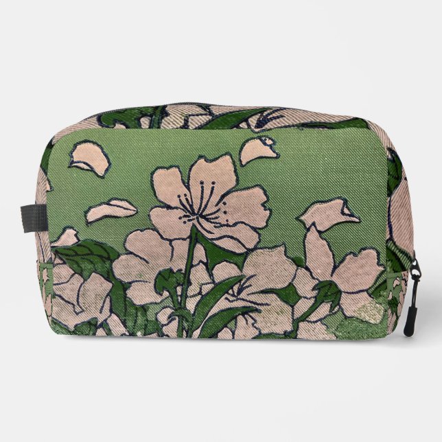 Sac Vert Fleur Rose (Recto)