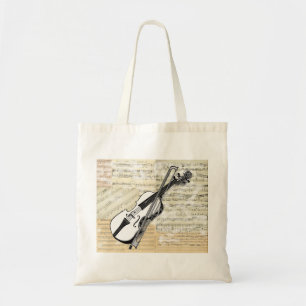 Sac vintage de musique de violon