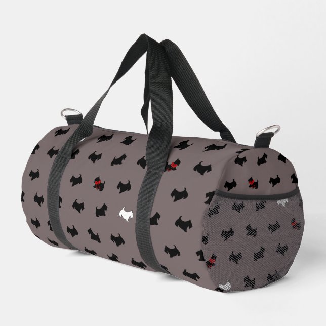 Sac vintage écossais Terrier Duffel (Coin droit)