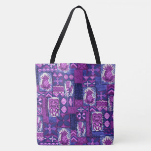 Sac vintage hawaïen de plage de Tapa de Pomaika'i