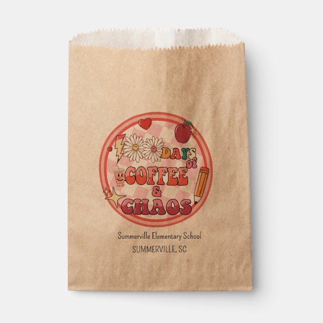 Sachets En Papier 100 Jours d'école Cent Jours 100e Super (Devant)