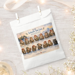 Sachets En Papier 13 lutins islandais de Noël en Islande