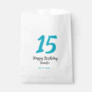 Sachets En Papier 15e anniversaire quiencenera ajouter date année te