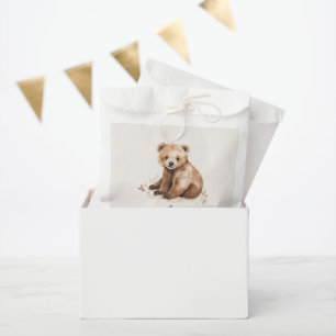 Sachets En Papier 1er anniversaire Wild One ours moderne élégante fê