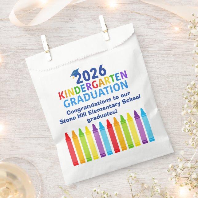 Sachets En Papier 2026 Kindergarten Graduation Custom School Party (Coupé)