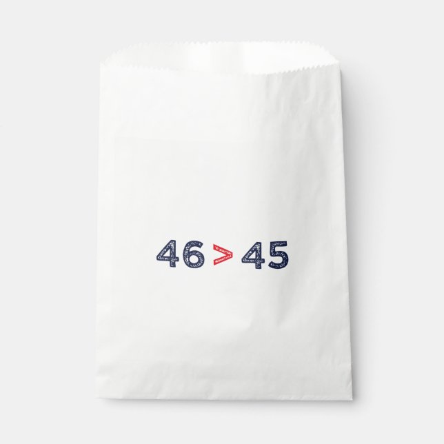 Sachets En Papier 46 > 45 - Trump Lost Biden Won I (Devant)