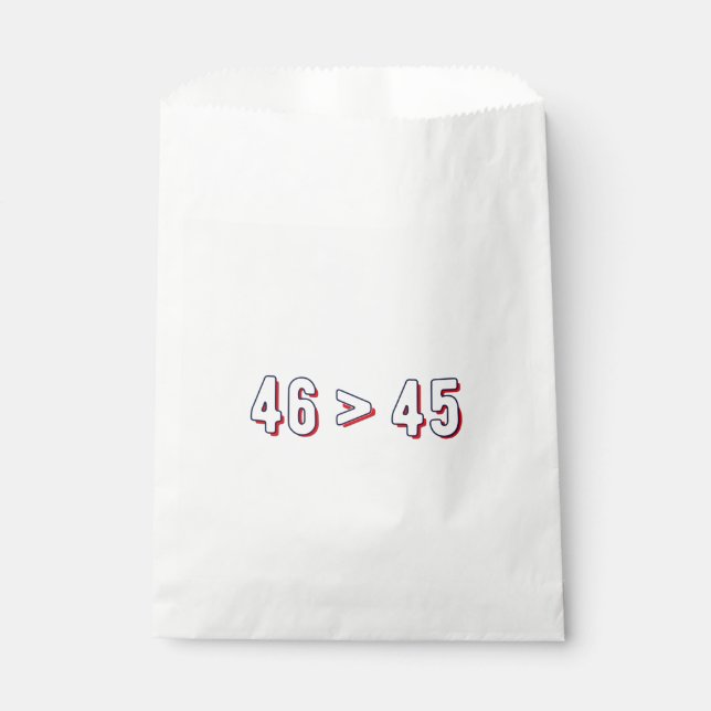 Sachets En Papier 46 > 45 - Trump perdu Biden II (Devant)