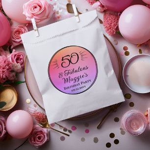 Sachets En Papier 50 ans et Fabuleux Fête d'anniversaire 50 ans 