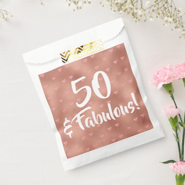 Sachets En Papier 50 et Fabuleux anniversaire (Scellé)