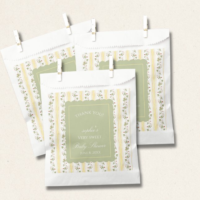 Sachets En Papier A berry sweet baby is on the way  (Créateur téléchargé)