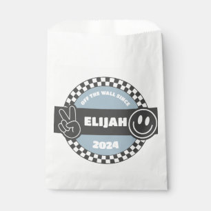 Sachets En Papier À damiers Skateboard Super Rad Anniversaire