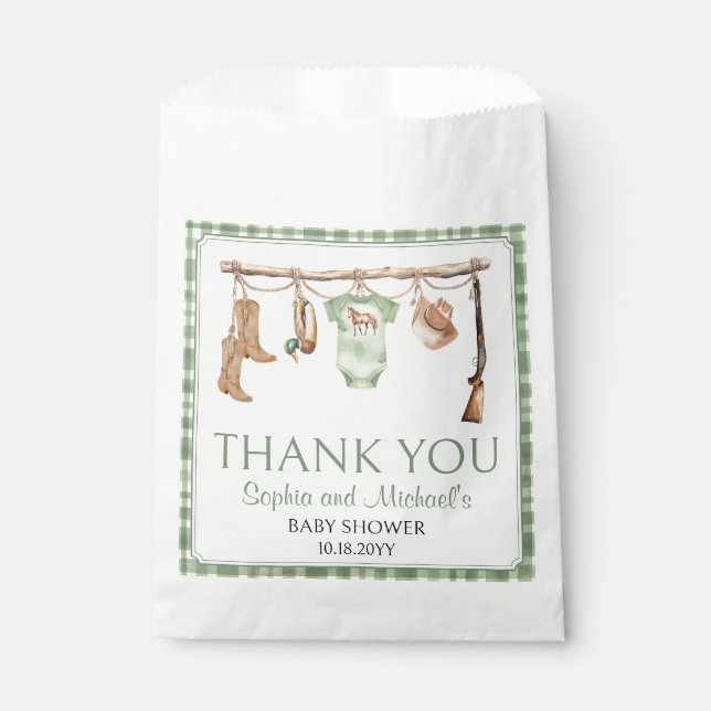 Sachets En Papier A Little Hunter Is On The Way  Baby Shower (Devant)