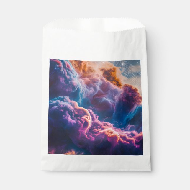 Sachets En Papier Abstract Space Nebula Art - Colorful Cosmic (Devant)