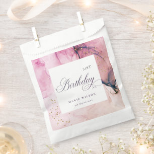 Sachets En Papier Abstrait Pastel Rose Purple Navy N'Importe Quel Âg