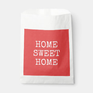 Sachets En Papier Accueil doux texte maison orange minima design