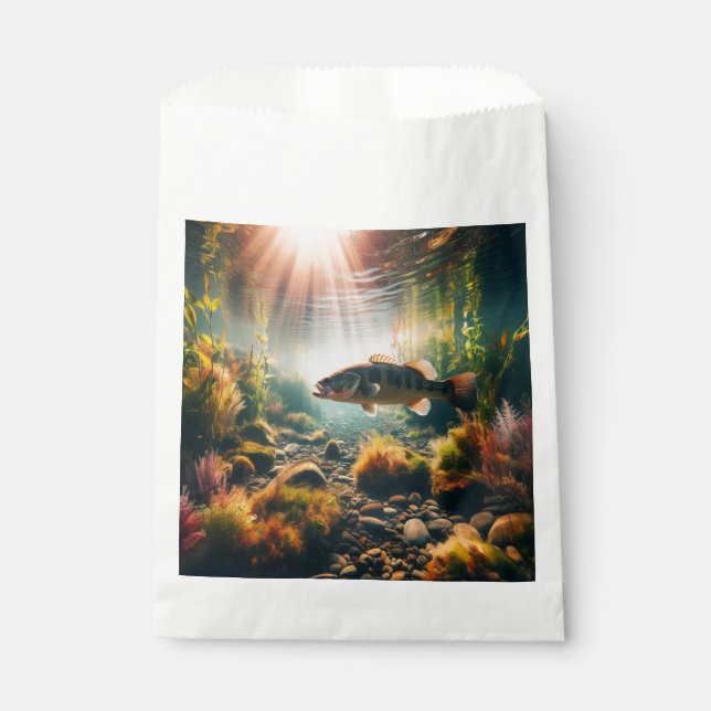 Sachets En Papier achigan à grande bouche sous-marin (Devant)