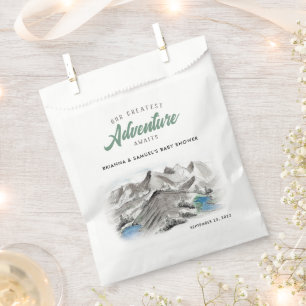 Sachets En Papier Adventure Await Couples Baby shower Mountains
