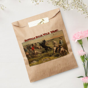 Sachets En Papier Affiche de cow-boy de l'Ouest sauvage de Buffalo B