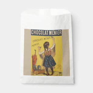 Sachets En Papier Affiche vintage Chocolat Menier française Art Boui