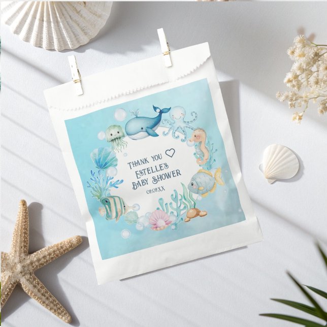 Sachets En Papier Ahoy ! C'est un garçon sous le Baby shower Sea Boy (Créateur téléchargé)
