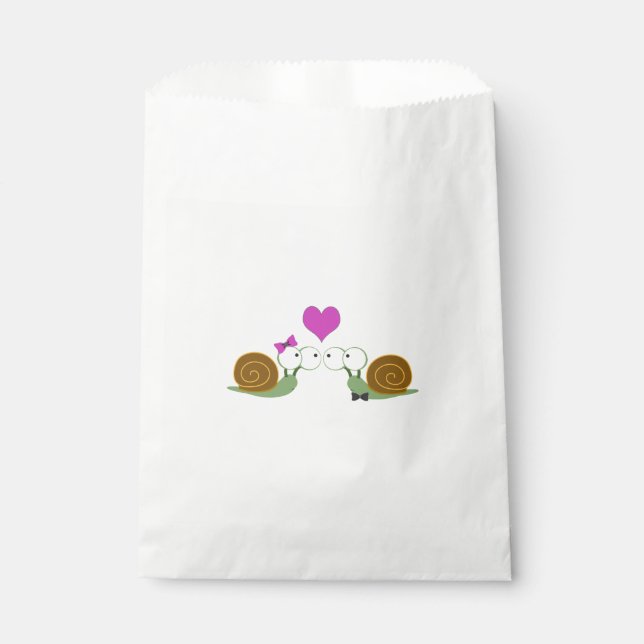 Sachets En Papier Aimer les escargots (Devant)