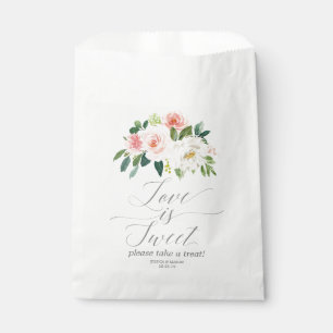 Sachets En Papier Airy Blush Wedding Favor Sac Amour est doux