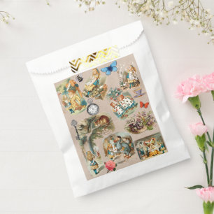 Sachets En Papier Alice à Wonderland Cheshire Cat Characters