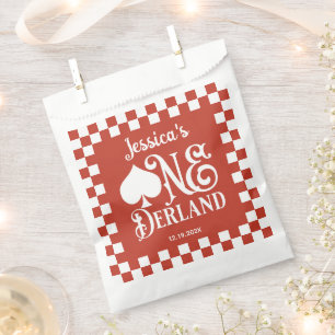 Sachets En Papier Alice au pays des ONEmerveilles 1er anniversaire c